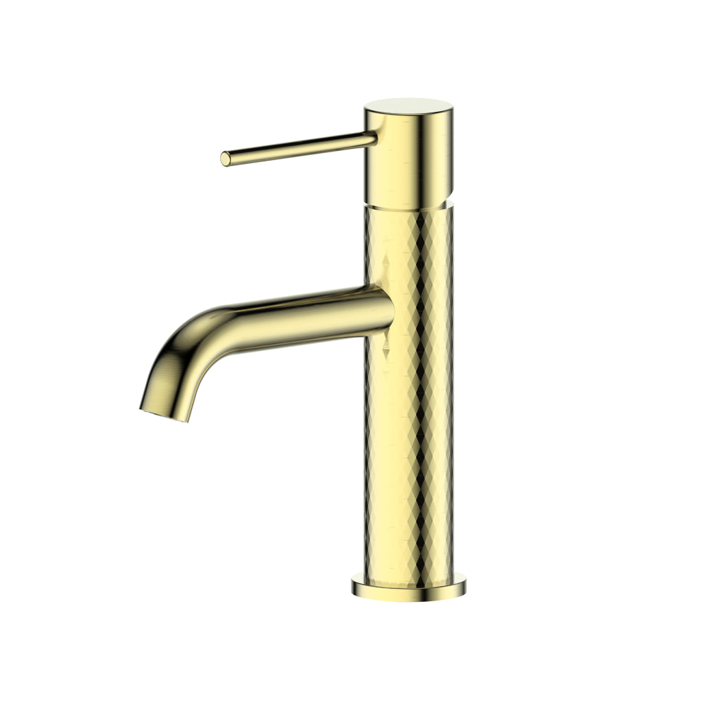 Greens Reflect Basin Mixer - Brushed Brass - 21302556