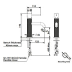 Greens Reflect Basin Mixer - Brushed Brass - 21302556