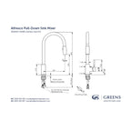 Greens Alfresco Pull-Down Sink Mixer - 304 Stainless Steel - LF355201SS