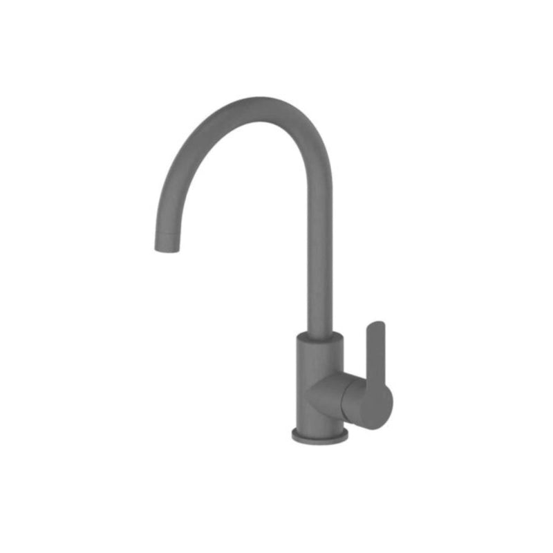 Greens Astro II Gooseneck Sink Mixer Lead Free - Gun Metal