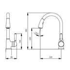 Greens Country Pull-Down Sink Mixer - Chrome - 79045001