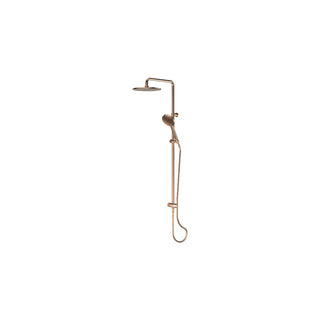 Greens Lavish Brass Twin Rail Shower System - Brushed Copper - 239103BC