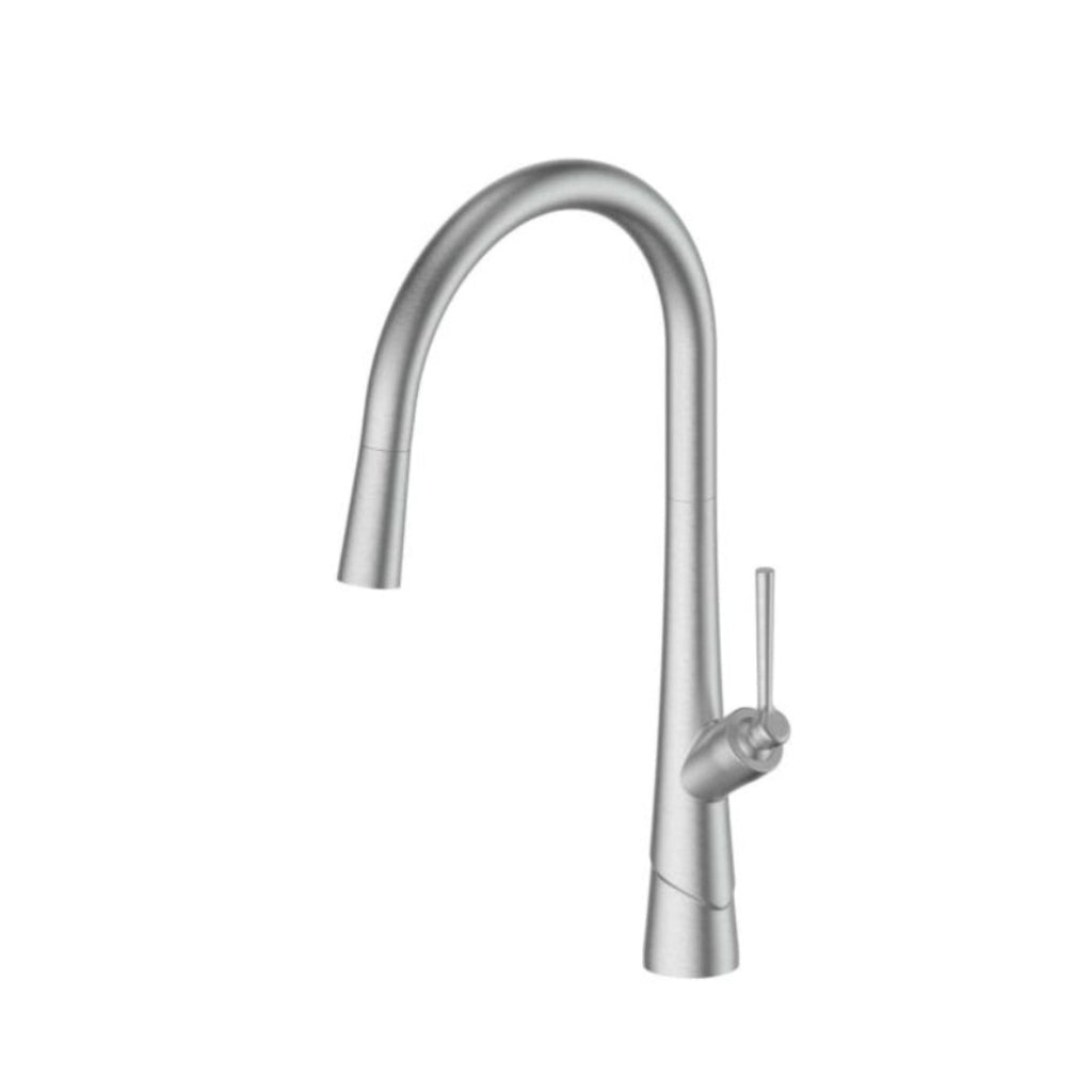 Greens Lustro Pull-Down Sink Mixer - Brushed Nickel - 19502541