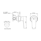 Greens Novi Shower Mixer Lead Free - Brushed Brass - LF24203580BB