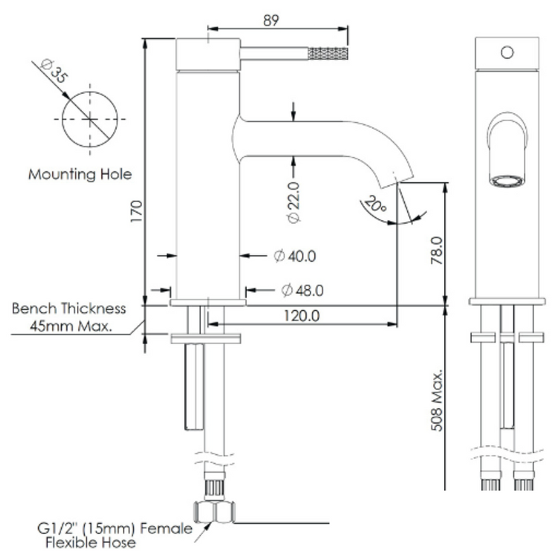 Greens Optima Plus Basin Mixer - LF Chrome