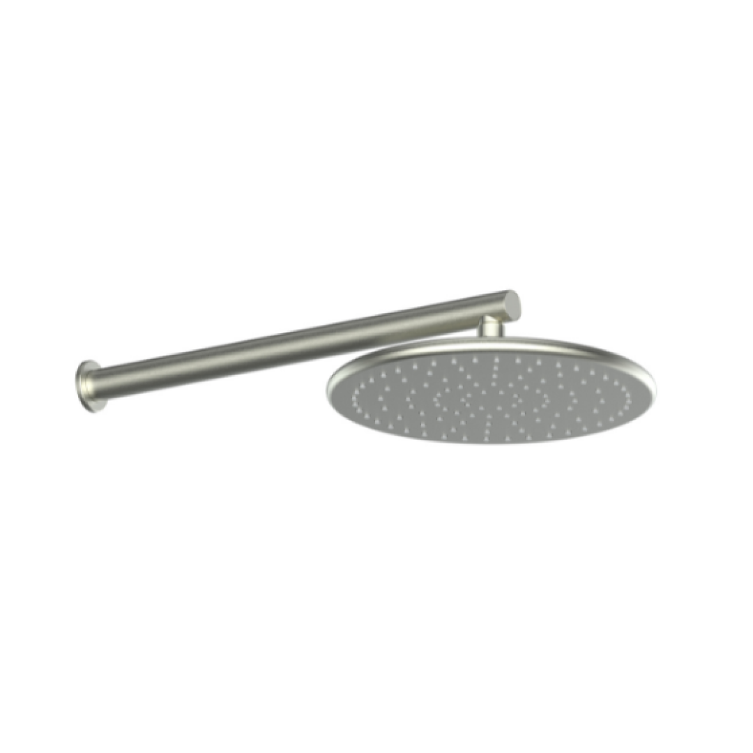 Greens Optima Plus Wall Shower & Arm - Brushed Nickel - 237001BN