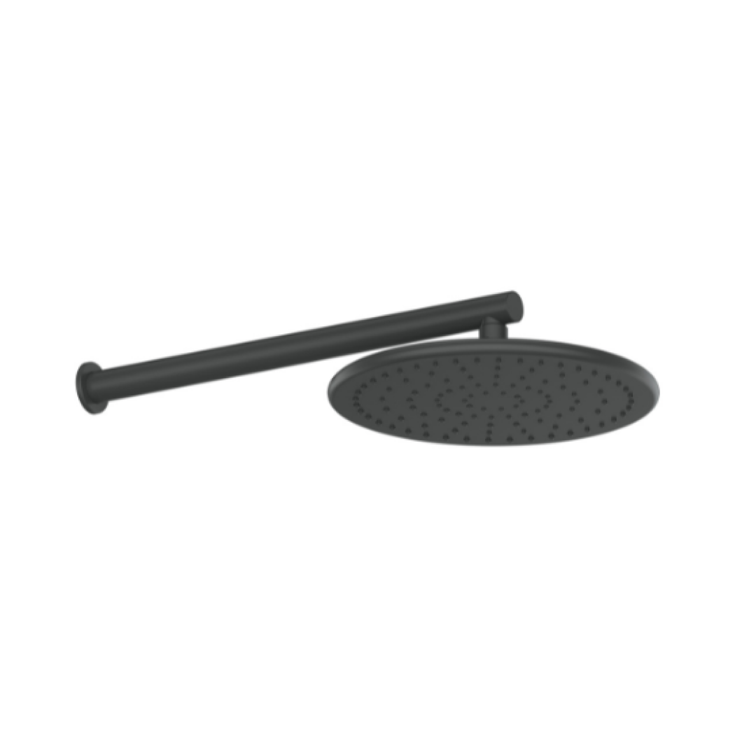 Greens Optima Plus Wall Shower & Arm - Matte Black - 237001MB