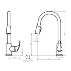 Greens Regency Pull-Down Sink Mixer Lead Free - Chrome - LF150530CP