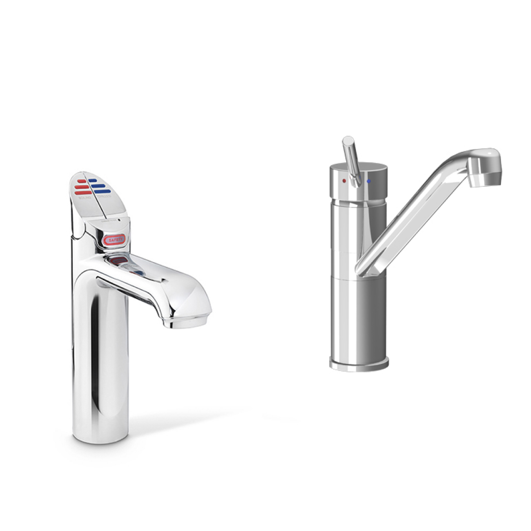 Zip Commercial HydroTap G5 Classic Plus 4-In-1 Boiling, Chilled, Hot & Ambient Tap 100/75 with Classic Mixer - Chrome H51621Z00AU