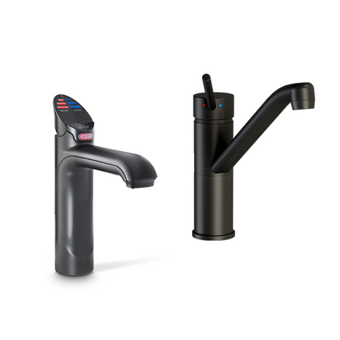 Zip Commercial HydroTap G5 Classic Plus 4-In-1 Boiling, Chilled, Hot & Ambient Tap 160/125 with Classic Mixer - Matte Black H51622Z03AU