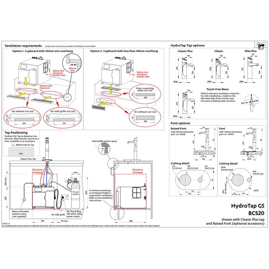 Zip Commercial HydroTap G5 Classic Boiling, Chilled & Sparkling - Brushed Chrome H51760Z01AU