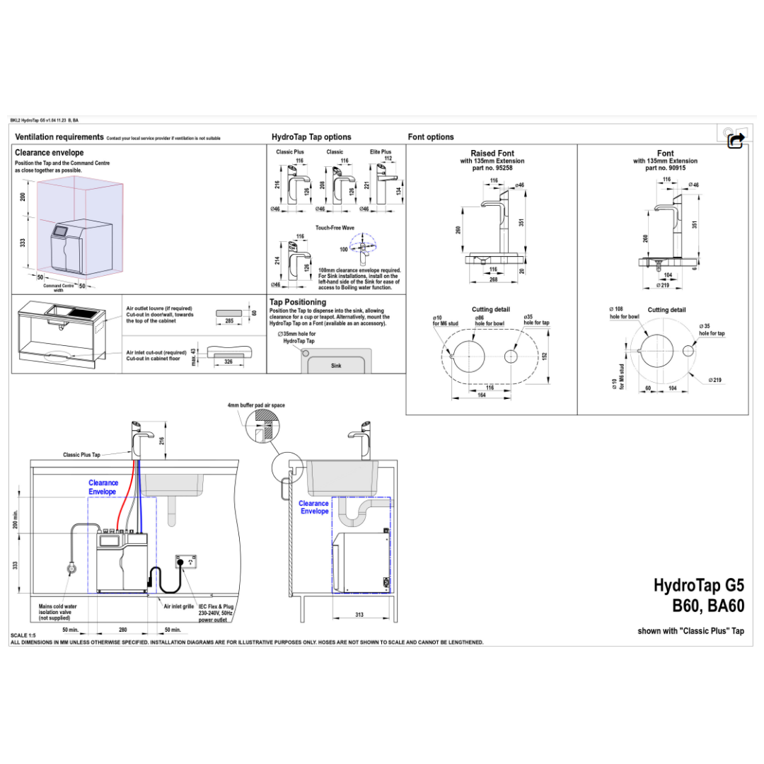 Zip HydroTap G5 BA60 Touch-Free Wave Boiling & Ambient - Chrome H5W708Z00AU