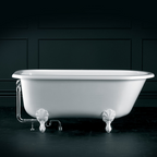 Victoria + Albert Hampshire 1500 Freestanding Bath with White Ball Feet - Gloss White HA1-N-SW-NO + FT-HAM-SW