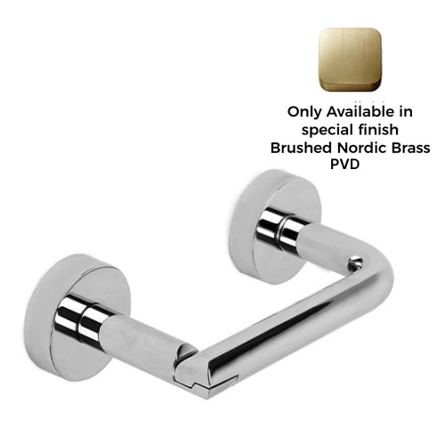 Brodware Halo Hand Toilet Roll Holder - Brushed Nordic Brass PVD