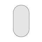 Thermogroup Ablaze Havana Pill Black Framed Mirror - HP5010B