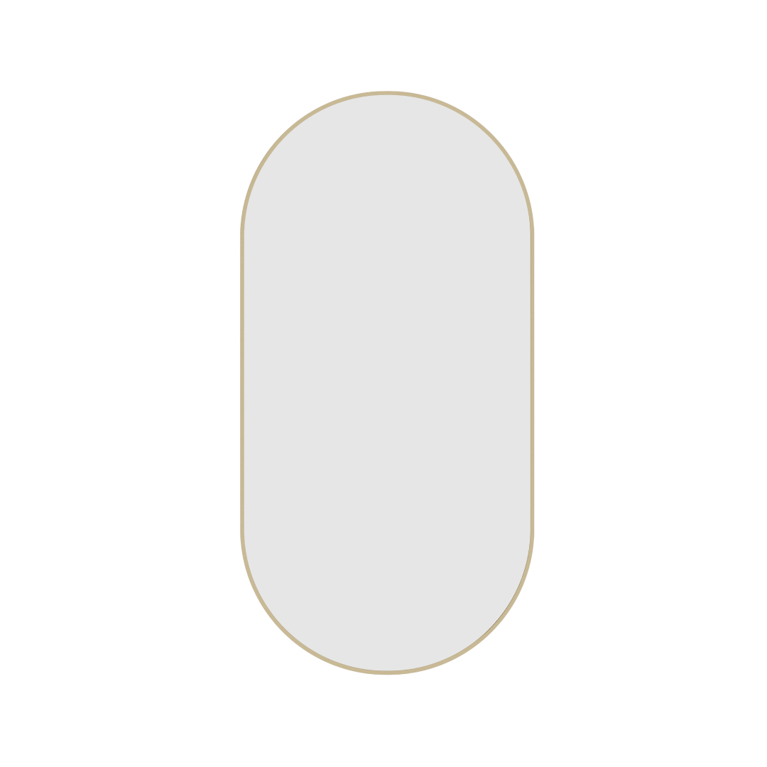 Thermogroup Ablaze Havana Pill Gold Framed Mirror - Includes Demister HP5010GD