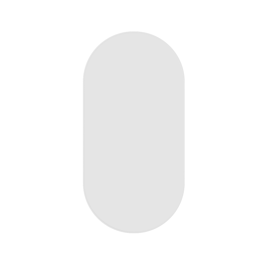 Thermogroup Ablaze Havana Pill White Framed Mirror - HP5010W