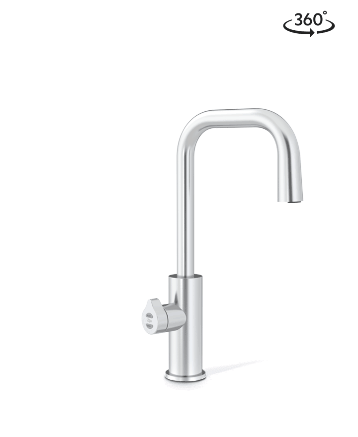 Zip HydroTap G5 Boiling, Chilled & Sparkling Cube Plus Brushed Chrome H5C783Z01AU — 360° view