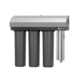 Puretec 3-Stage 1 Micron Reversible High Flow UV Water Treatment System - Hybrid-E13-LF