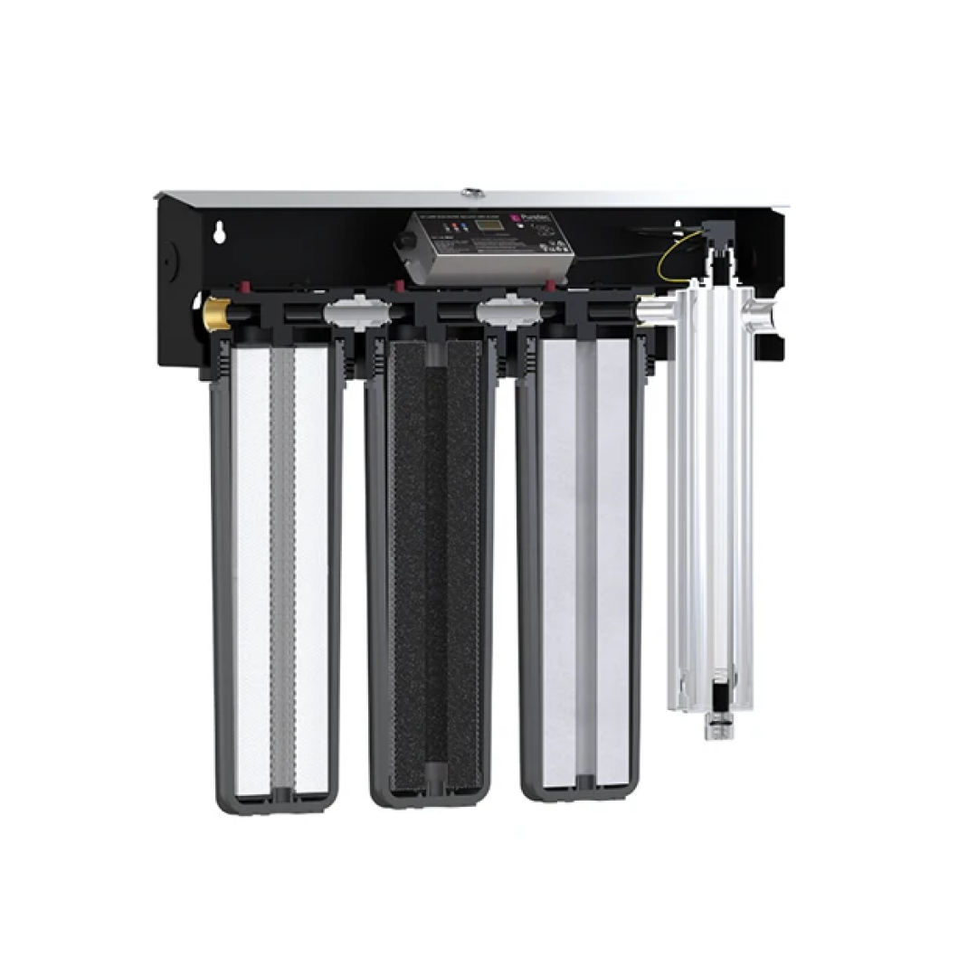Puretec 3-Stage 1 Micron Reversible High Flow UV Water Treatment System - Hybrid-E13-LF