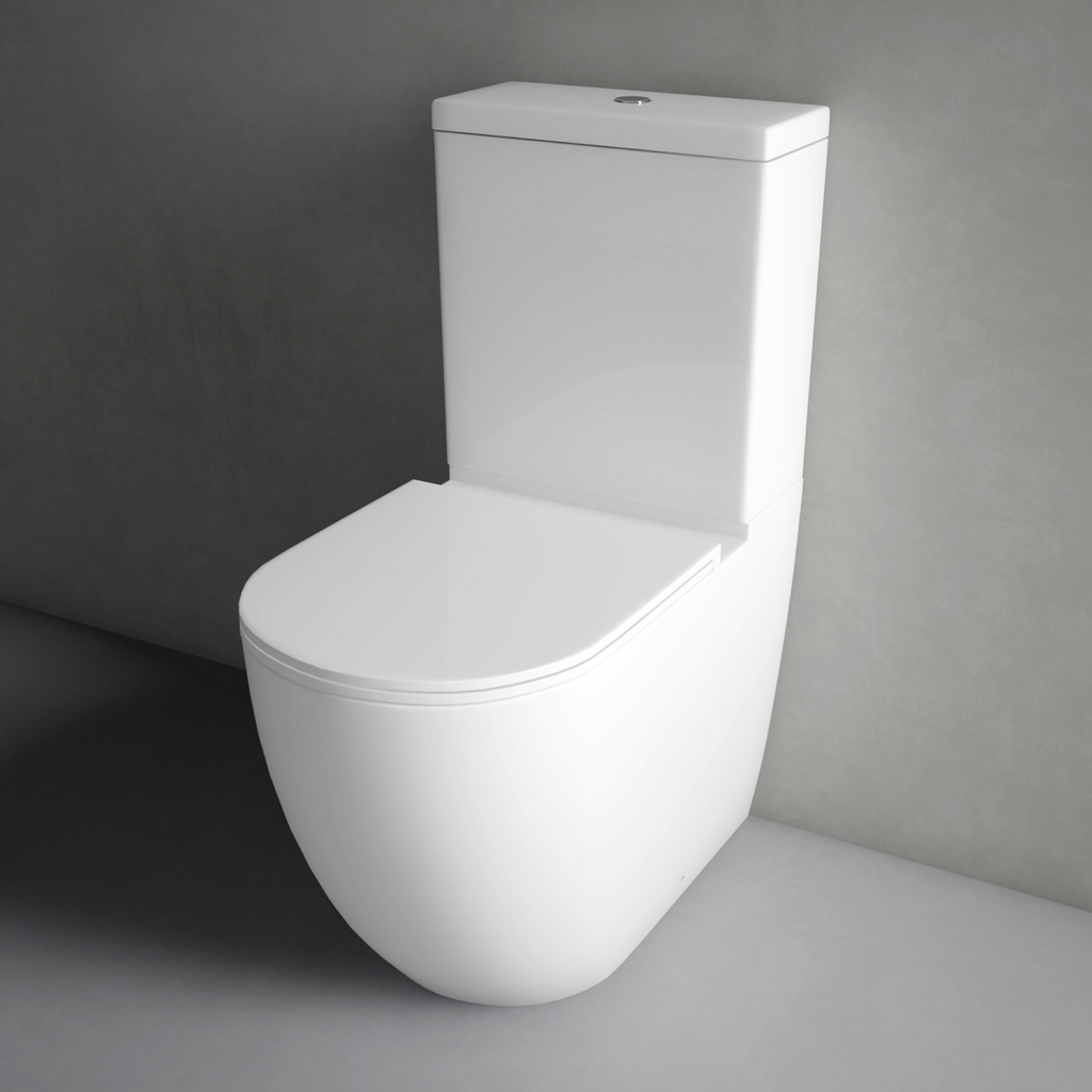 Studio Bagno Hyde Back to Wall Rimless Toilet Suite - HYD001 Back Entry