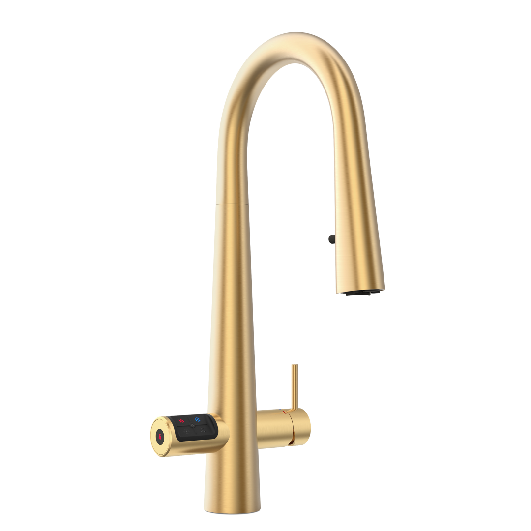 Zip HydroTap G5 Boiling, Chilled, Hot & Ambient Celsius Plus All-In-One Pull Out - Brushed Gold H5X784Z07AU