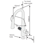 Zip HydroTap G5 Boiling, Chilled, Hot & Ambient Celsius Plus All-In-One Pull Out - Brushed Gold H5X784Z07AU