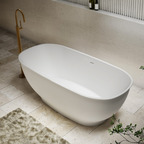Cassa Design Hampton 1700mm Freestanding Bath Includes Overflow - Matte White - BT-HA1700M