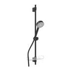 Hansa EcoJet Neu Trio 95/900 Shower Rail Set - Matte Black - 446701333337