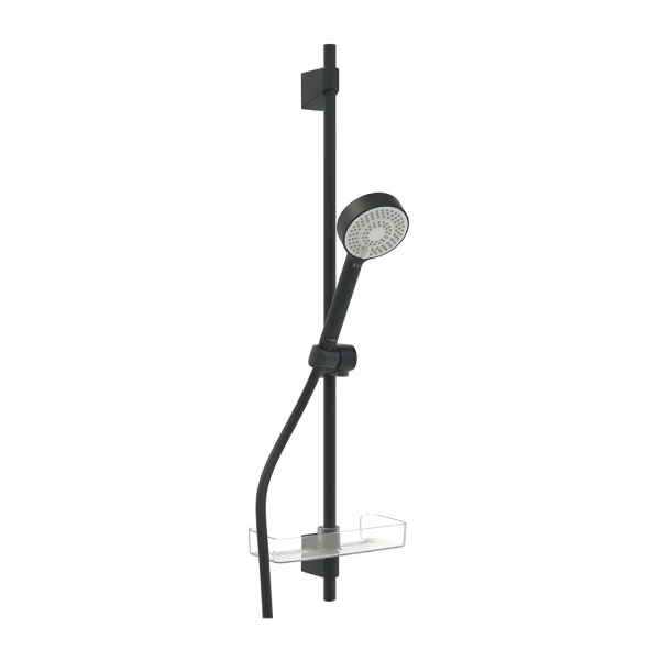 Hansa EcoJet Neu Trio 95/900 Shower Rail Set - Matte Black