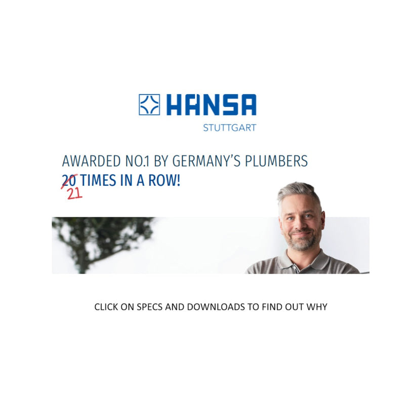 Hansa Ronda Shower Mixer - Compact 90mm - Chrome