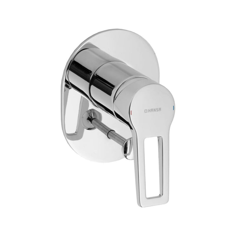 Hansa Twist Loop Shower or Bath Mixer with In-Wall Body - Chrome