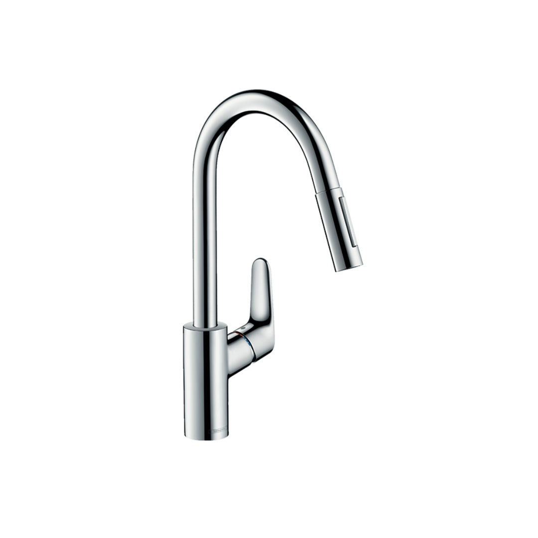Hansgrohe Focus Kitchen Mixer with Pull-out Swivel Spout - Chrome - 31815003