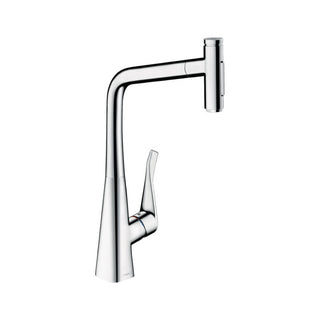 Hansgrohe Metris M71 Single Lever Pull out Kitchen Mixer - Chrome - 73816003