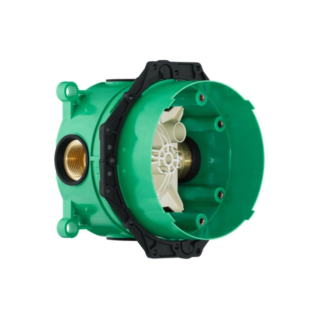 Hansgrohe Pulsify S Overhead shower 260 2jet EcoSmart Includes In-Wall IBox Body - Matte Black - 24151670 + 01800180