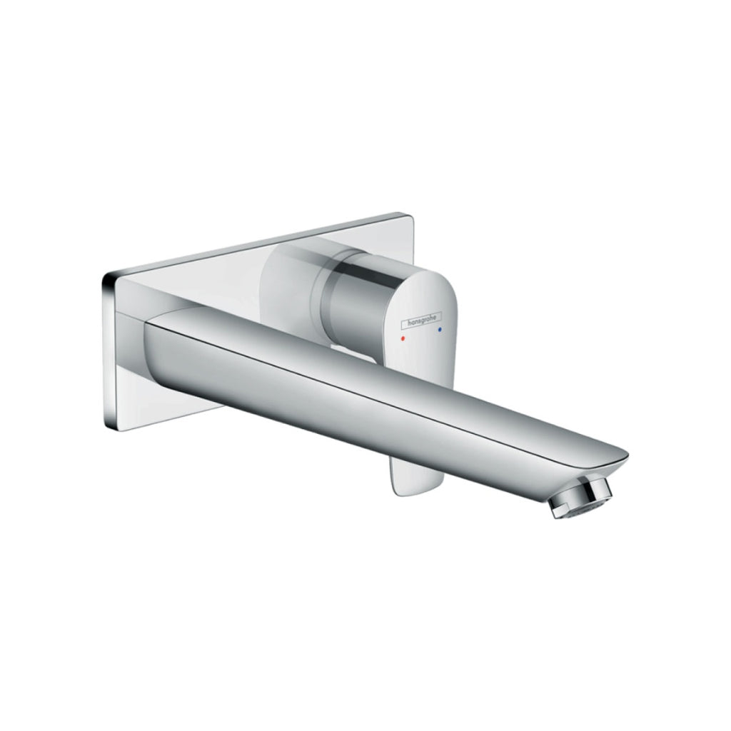 Hansgrohe Talis E Basin Wall Mixer 225mm Spout - Includes In-Wall Body - Chrome - 71734003 + 13622180