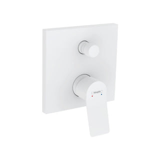 Hansgrohe Vivenis Single Lever Bath Diverter Mixer with In-Wall Body - Matte White - 75415703 + 01800180