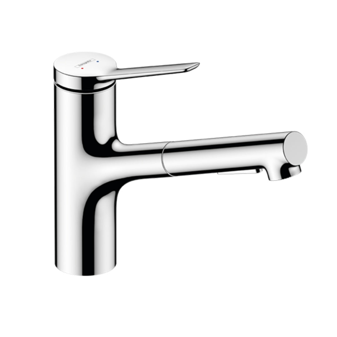 Hansgrohe Zesis M33 Kitchen Mixer 150 Pull out Spray 2jet - Chrome - 74800003