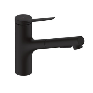 Hansgrohe Zesis M33 Kitchen Mixer 150 Pull out Spray 2jet - Matt Black - 74800673