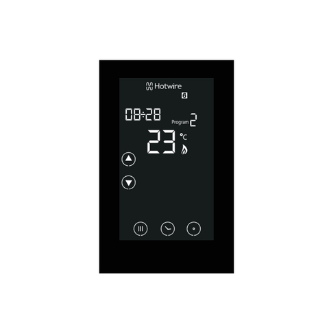 Hotwire Touchscreen Dual Control Thermostat Timer - Black