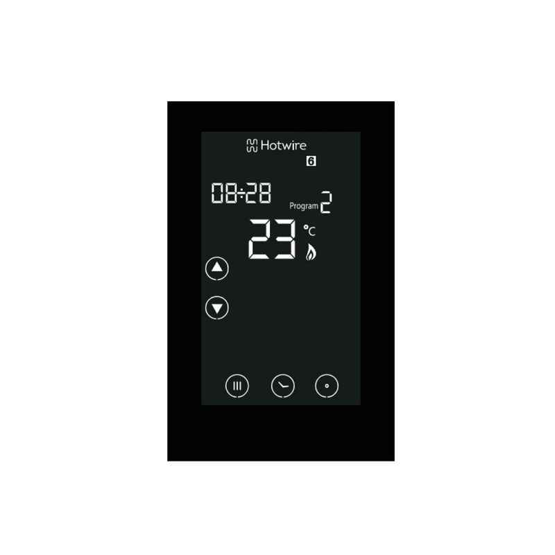 Hotwire Touchscreen Thermostat Timer - Black HWGL2