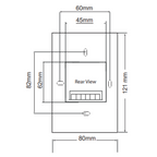 Hotwire Touchscreen Thermostat Timer - Black HWGL2