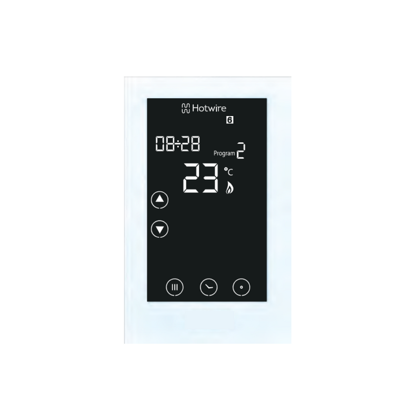 Hotwire Touchscreen Dual Control Thermostat Timer - White