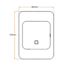 Hotwire Wifi Touchscreen Thermostat - White HWSMWIFI - HWSMWIFI-W