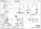 Zip HydroTap G5 Boiling, Chilled, Hot & Ambient Celsius Plus All-In-One - Brushed Gun Metal H5M784Z19AU — installation dimensions and clearances