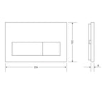 Argent Kubic Mechanical Flush Plate - Brushed Nickel - IN38785BN