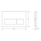 Villeroy & Boch Subway 3.0 Wall Faced Twistflush Argent Plate Toilet Package - Square Brushed Gold Button - 4671T101S4B + IN38785BG + IN38905