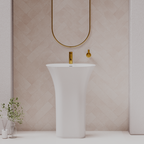 Pietra Bianca Iceland Freestanding Basin - 1 Tap Hole - Black - PBS2024-Black
