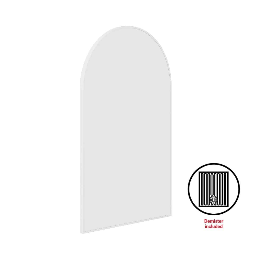 Thermogroup Ablaze Juno Arch White Framed Mirror - Includes Demister JC5080WD