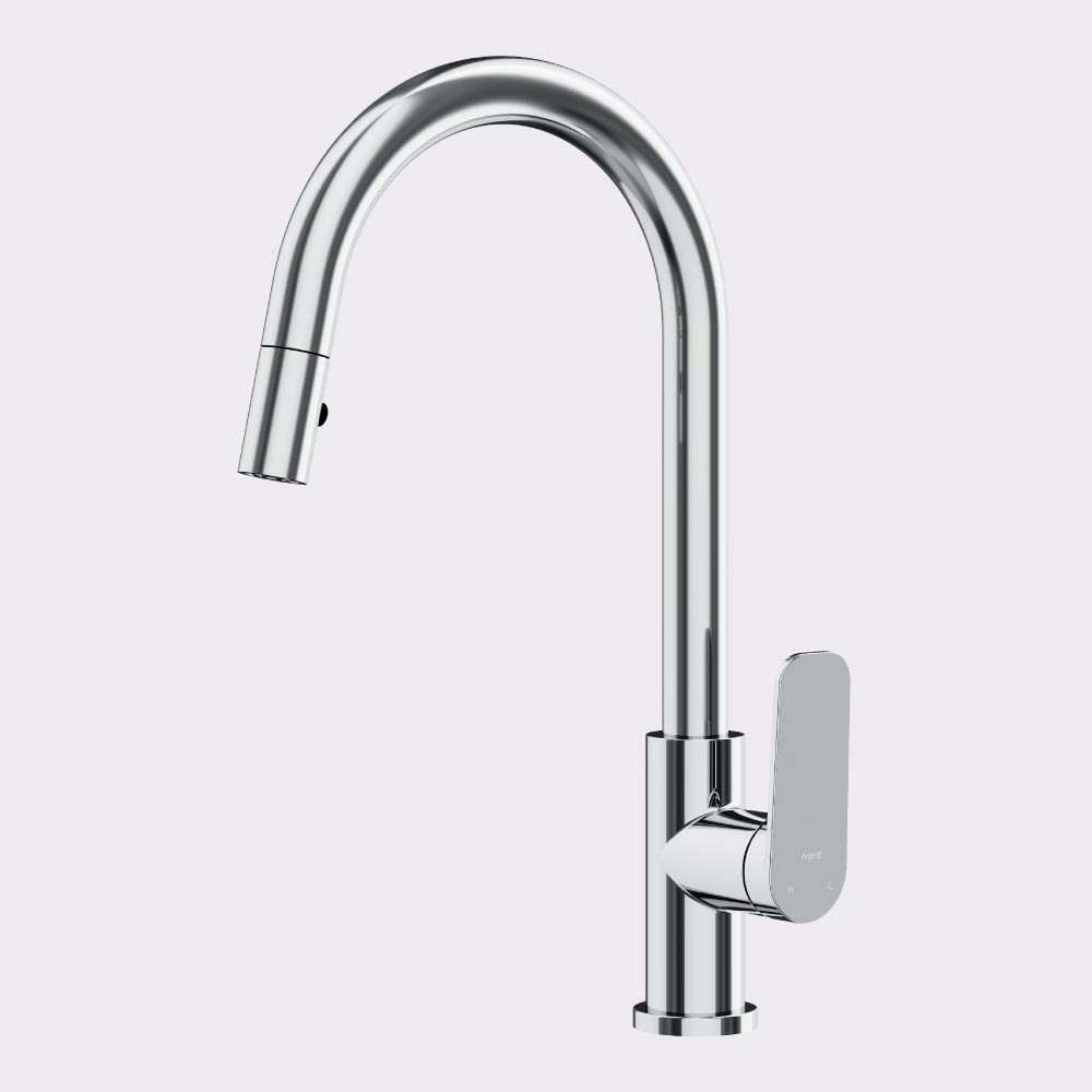 Argent Pace 2.0 Kitchen Mixer with Pull Out Spray - Chrome LF K033861